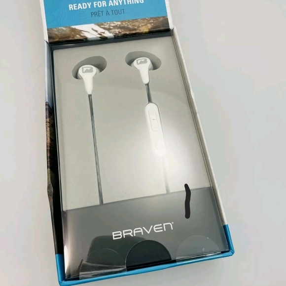 Braven FLYE SPORT BURST Wireless Bluetooth Earbuds with Burst Charge white - Picture 3 of 3